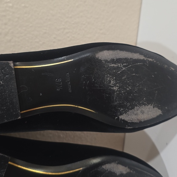 ❤️ SAINT LAURENT VELVET HEART LOAFER FLATS - Picture 15 of 15